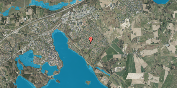 Oversvømmelsesrisiko fra vandløb på Forsythiavej 1, 8660 Skanderborg
