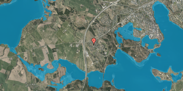 Oversvømmelsesrisiko fra vandløb på Gammel Skolevej 14, 8660 Skanderborg