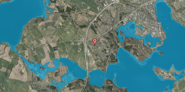 Oversvømmelsesrisiko fra vandløb på Gammel Skolevej 38, 8660 Skanderborg