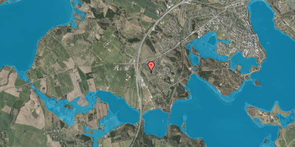 Oversvømmelsesrisiko fra vandløb på Gammel Skolevej 64, 8660 Skanderborg