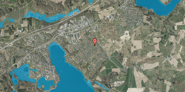 Oversvømmelsesrisiko fra vandløb på Glentevej 14, 8660 Skanderborg
