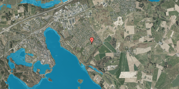 Oversvømmelsesrisiko fra vandløb på Grævlingevej 10, 8660 Skanderborg