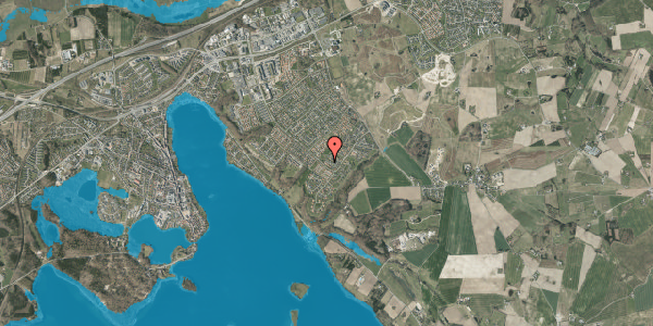 Oversvømmelsesrisiko fra vandløb på Grævlingevej 15, 8660 Skanderborg