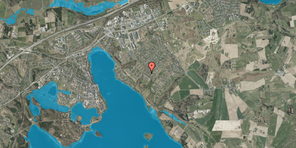 Oversvømmelsesrisiko fra vandløb på Gyvelvej 6, 8660 Skanderborg