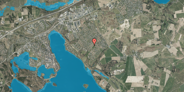 Oversvømmelsesrisiko fra vandløb på Harevej 17, 8660 Skanderborg