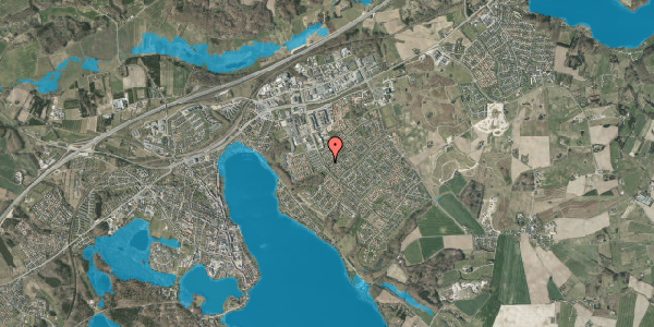 Oversvømmelsesrisiko fra vandløb på Henrik Hertz Vej 16, 8660 Skanderborg