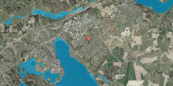 Oversvømmelsesrisiko fra vandløb på Herman Bangs Vej 13, 8660 Skanderborg