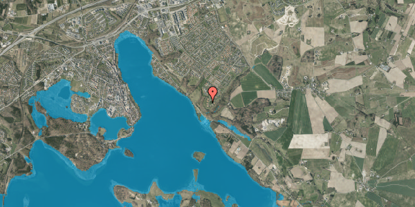 Oversvømmelsesrisiko fra vandløb på Holtshøjen 6, 8660 Skanderborg