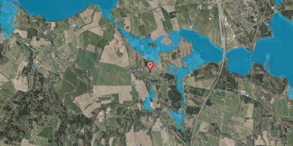 Oversvømmelsesrisiko fra vandløb på Horndrupvej 29, 8660 Skanderborg