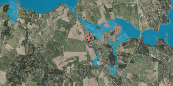 Oversvømmelsesrisiko fra vandløb på Horndrupvej 47, 8660 Skanderborg