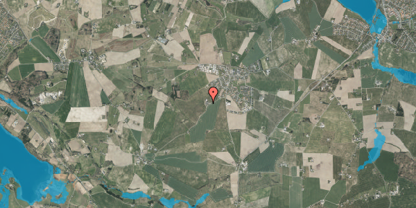 Oversvømmelsesrisiko fra vandløb på Hvolbækvej 15A, 8660 Skanderborg