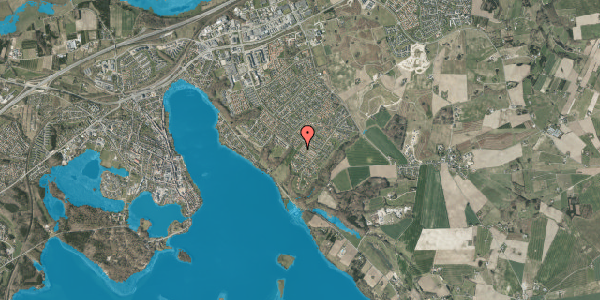 Oversvømmelsesrisiko fra vandløb på Hybenparken 19, 8660 Skanderborg