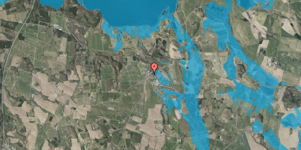 Oversvømmelsesrisiko fra vandløb på Hylkevej 34, 8660 Skanderborg