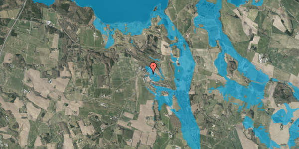 Oversvømmelsesrisiko fra vandløb på Hylkevej 45A, 8660 Skanderborg