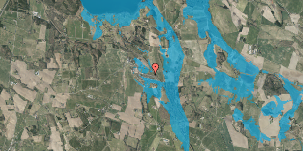 Oversvømmelsesrisiko fra vandløb på Hylkevej 71, 8660 Skanderborg