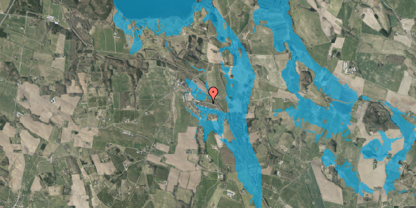 Oversvømmelsesrisiko fra vandløb på Hylkevej 74, 8660 Skanderborg