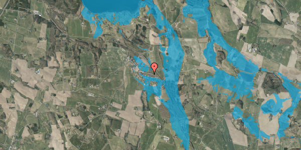 Oversvømmelsesrisiko fra vandløb på Hylkevej 76, 8660 Skanderborg