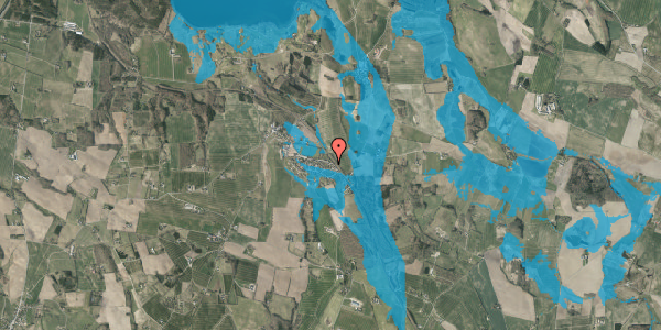 Oversvømmelsesrisiko fra vandløb på Hylkevej 88, 8660 Skanderborg