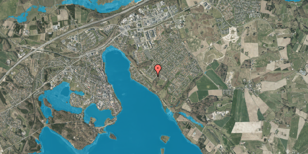 Oversvømmelsesrisiko fra vandløb på Højdedraget 4, 8660 Skanderborg