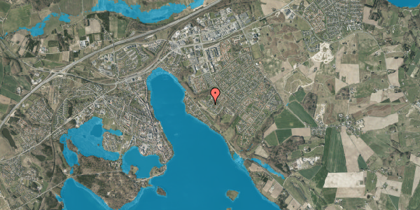 Oversvømmelsesrisiko fra vandløb på Højdedraget 18, 8660 Skanderborg