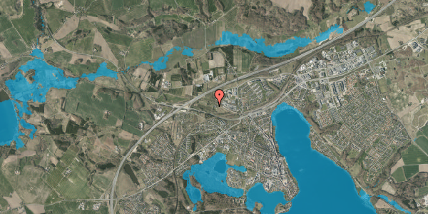 Oversvømmelsesrisiko fra vandløb på Iversvej 2, 8660 Skanderborg