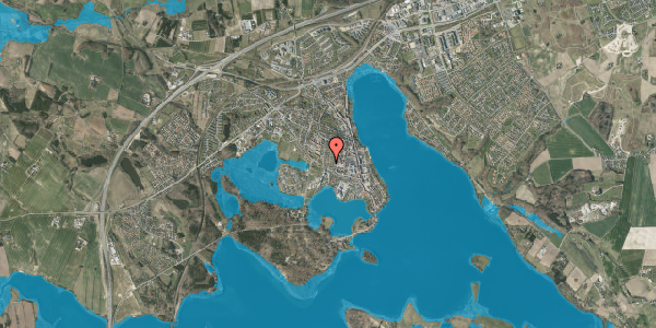 Oversvømmelsesrisiko fra vandløb på Kastanievej 7, 8660 Skanderborg