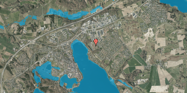 Oversvømmelsesrisiko fra vandløb på Kildeparken 38, 8660 Skanderborg