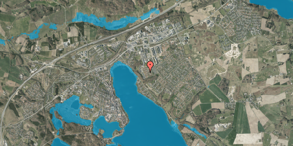 Oversvømmelsesrisiko fra vandløb på Kildeparken 46, 8660 Skanderborg