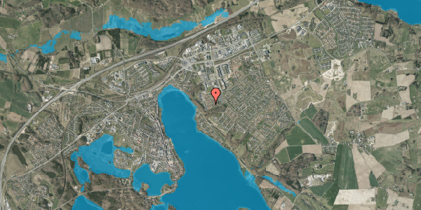 Oversvømmelsesrisiko fra vandløb på Kildeparken 60, 8660 Skanderborg
