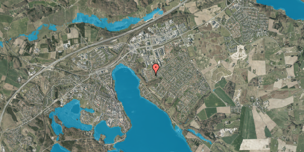 Oversvømmelsesrisiko fra vandløb på Kildeparken 95, 8660 Skanderborg