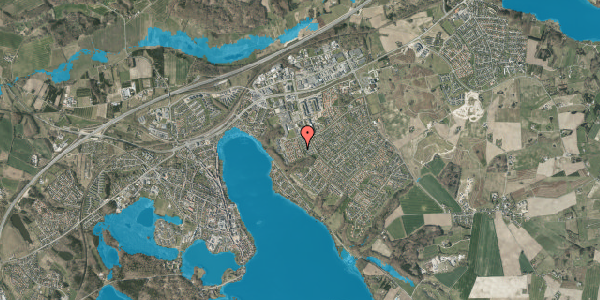 Oversvømmelsesrisiko fra vandløb på Kildeparken 113, 8660 Skanderborg