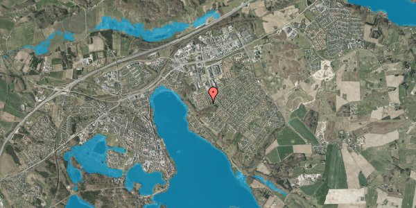 Oversvømmelsesrisiko fra vandløb på Kildeparken 137, 8660 Skanderborg