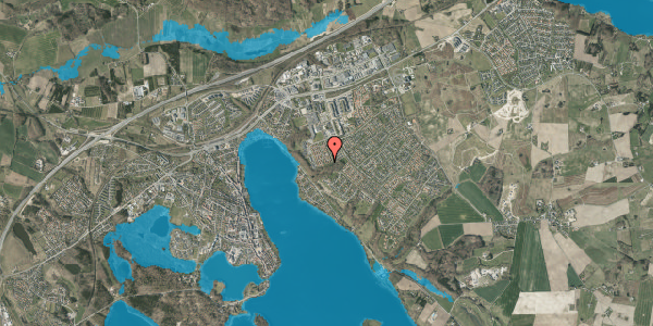 Oversvømmelsesrisiko fra vandløb på Kildeparken 161, 8660 Skanderborg