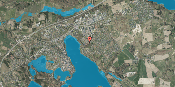 Oversvømmelsesrisiko fra vandløb på Kildeparken 167, 8660 Skanderborg