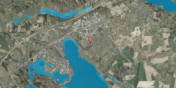 Oversvømmelsesrisiko fra vandløb på Kildevænget 43, 8660 Skanderborg