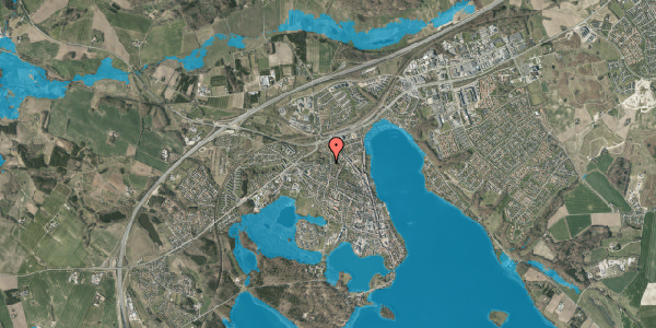 Oversvømmelsesrisiko fra vandløb på Kirkevej 26, 8660 Skanderborg