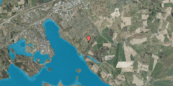 Oversvømmelsesrisiko fra vandløb på Kirsebærhaven 1, 8660 Skanderborg