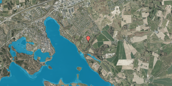 Oversvømmelsesrisiko fra vandløb på Kirsebærhaven 19, 8660 Skanderborg