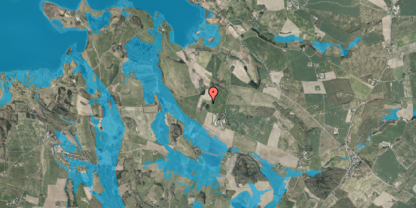 Oversvømmelsesrisiko fra vandløb på Klosterlundsvej 4, 8660 Skanderborg