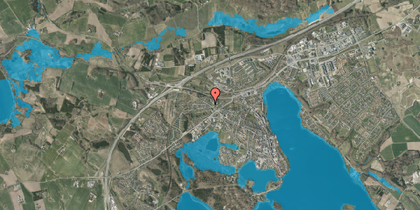 Oversvømmelsesrisiko fra vandløb på Korsvejen 6, 8660 Skanderborg