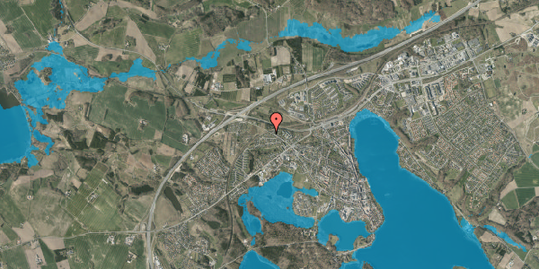 Oversvømmelsesrisiko fra vandløb på Korsvejen 35, 8660 Skanderborg