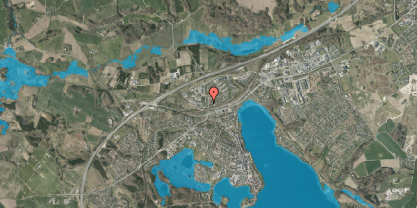 Oversvømmelsesrisiko fra vandløb på Kristiansvej 3, 8660 Skanderborg