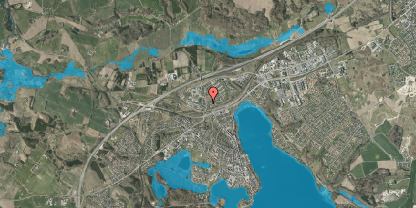 Oversvømmelsesrisiko fra vandløb på Kristiansvej 14C, 8660 Skanderborg