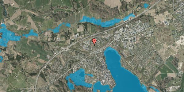 Oversvømmelsesrisiko fra vandløb på Kristiansvej 30, 8660 Skanderborg