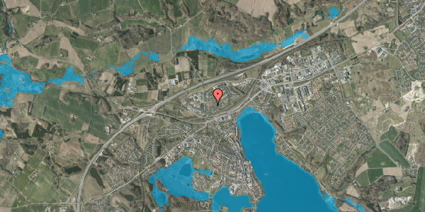 Oversvømmelsesrisiko fra vandløb på Kristiansvej 38, 8660 Skanderborg