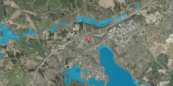 Oversvømmelsesrisiko fra vandløb på Kristiansvej 46, 8660 Skanderborg