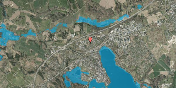 Oversvømmelsesrisiko fra vandløb på Kristiansvej 50, 8660 Skanderborg