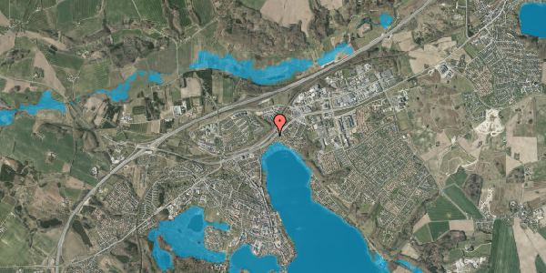 Oversvømmelsesrisiko fra vandløb på Ladegårdsbakken 5, 8660 Skanderborg