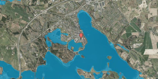Oversvømmelsesrisiko fra vandløb på Lillesøvej 8, st. , 8660 Skanderborg