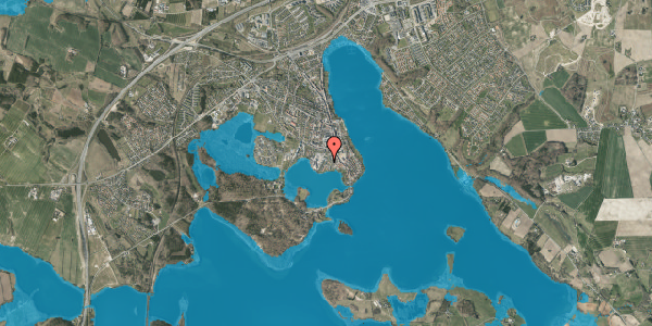 Oversvømmelsesrisiko fra vandløb på Lillesøvej 18A, 1. tv, 8660 Skanderborg